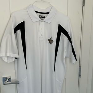 Saints Golf Shirt, White